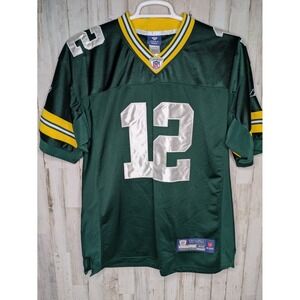 Aaron Rodgers Jersey 48 #12 On Field Reebok Authentic Sewn Green Bay Packers NFL